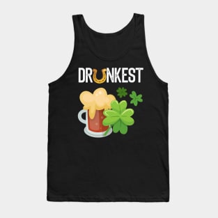 Drunkest Funny St. Patrick's Day Gift Tank Top